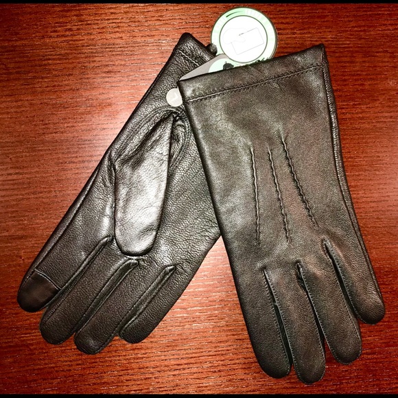 SoftLeather Other - Genuine Leather Gloves w/ Cashmere Blend Lining